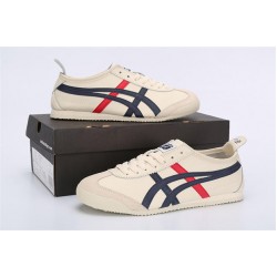 Кроссовки Asics Onitsuka Tiger беж/синие полоски